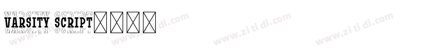 Varsity Script字体转换